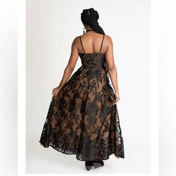 JOYFOLIE HOLLI LACE DRESS IN BLACK NWT SMALL - Picture 7 of 9